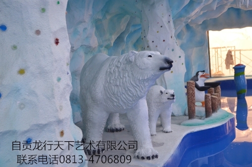 银川玻璃钢北极熊